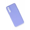 Realme 7 Kılıf First Silikon - Lila