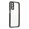 Realme 7 Kılıf Miami Şeffaf Silikon - Siyah