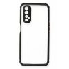 Realme 7 Kılıf Miami Şeffaf Silikon - Siyah