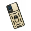 Realme 8 Kılıf Pars Lens Yüzüklü Silikon - Gold