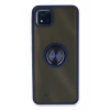 Realme C11 2021 Kılıf Montreal Yüzüklü Silikon Kapak - Lacivert