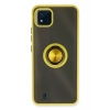 Realme C11 2021 Kılıf Montreal Yüzüklü Silikon Kapak - Sarı