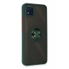 Realme C11 2021 Kılıf Montreal Yüzüklü Silikon Kapak - Yeşil