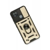 Realme C11 2021 Kılıf Pars Lens Yüzüklü Silikon - Gold