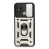 Realme C11 2021 Kılıf Pars Lens Yüzüklü Silikon - Gümüş