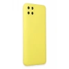 Realme C11 Kılıf Nano içi Kadife Silikon - Sarı