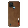 Realme C21 Kılıf Loop Deri Silikon - Kahverengi