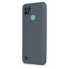 Realme C21 Kılıf Nano içi Kadife Silikon - Gri