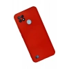 Realme C21 Kılıf Nano içi Kadife Silikon - Kırmızı