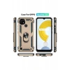 Realme C21 Kılıf Sofya Yüzüklü Silikon Kapak - Gold