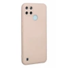 Realme C25Y Kılıf Nano içi Kadife Silikon - Pudra