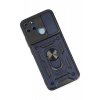 Realme C25Y Kılıf Pars Lens Yüzüklü Silikon - Lacivert