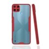 Realme C25Y Kılıf Platin Silikon - Kırmızı