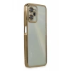 Realme C35 Kılıf Lensli Silikon - Gold