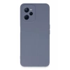 Realme C35 Kılıf Nano içi Kadife Silikon - Gri