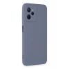 Realme C35 Kılıf Nano içi Kadife Silikon - Gri