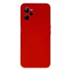 Realme C35 Kılıf Nano içi Kadife Silikon - Kırmızı