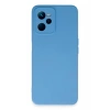 Realme C35 Kılıf Nano içi Kadife Silikon - Mavi