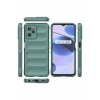 Realme C35 Kılıf Optimum Silikon - Koyu Yeşil
