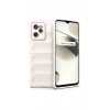 Realme C35 Kılıf Optimum Silikon - Krem