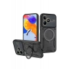 Realme C53 Kılıf Joy Lens Standlı Kapak - Siyah