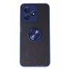 Realme C53 Kılıf Montreal Yüzüklü Silikon Kapak - Lacivert