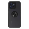 Realme C53 Kılıf Montreal Yüzüklü Silikon Kapak - Siyah