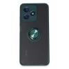 Realme C53 Kılıf Montreal Yüzüklü Silikon Kapak - Yeşil