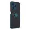Realme C53 Kılıf Montreal Yüzüklü Silikon Kapak - Yeşil