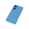 Realme C55 Kılıf Nano içi Kadife Silikon - Mavi