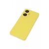 Realme C55 Kılıf Nano içi Kadife Silikon - Sarı