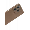 Realme C61 Kılıf Auto Focus Karbon Kapak - Kahverengi