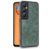 Realme C65 Kılıf Aras Deri Kapak - Koyu Yeşil