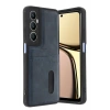 Realme C65 Sara Kartvizitli Deri Kılıf - Lacivert