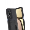Realme C65 Sara Kartvizitli Deri Kılıf - Siyah