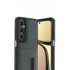 Realme C65 Sara Kartvizitli Deri Kılıf - Yeşil