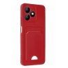 Realme Note 50 4G Kılıf Kelvin Kartvizitli Silikon - Kırmızı