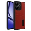 Realme Note 50 4G Kılıf Sara Kartvizitli Deri Kılıf - Kırmızı