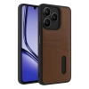 Realme Note 50 4G Kılıf Sara Kartvizitli Deri Kılıf - Taba