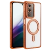 Redmi 15 4G Joke Simli Magneticsafe Kılıf - Turuncu