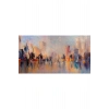 Renkli Kayıp Şehir Canvas Tablo (60x120)