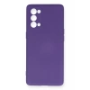 Reno 5 Pro Kılıf Nano içi Kadife Silikon - Mor