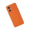 Reno 7 Lite Kılıf Nano içi Kadife Silikon - Turuncu