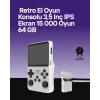 Retro El Konsolu 64 GB – 15.000 Oyun, Geniş Platform Desteği, 3.5” IPS Ekran