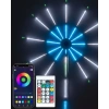 RGB LED Duvar Dekoru Sökülebilir Kollu Havai Fişek Işık Sistemi