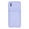 Samsung Galaxy A01 Core Kılıf Kelvin Kartvizitli Silikon - Lila