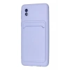 Samsung Galaxy A01 Core Kılıf Kelvin Kartvizitli Silikon - Lila