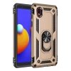 Samsung Galaxy A01 Core Kılıf Sofya Yüzüklü Silikon Kapak - Gold