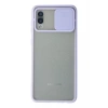 Samsung Galaxy A02 Kılıf Palm Buzlu Kamera Sürgülü Silikon - Lila