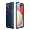 Samsung Galaxy A02S Kılıf Auto Focus Karbon Kapak - Lacivert